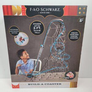 F.A.O Schwarz Build-A-Coaster 736-Piece Construction Set  New Open Box